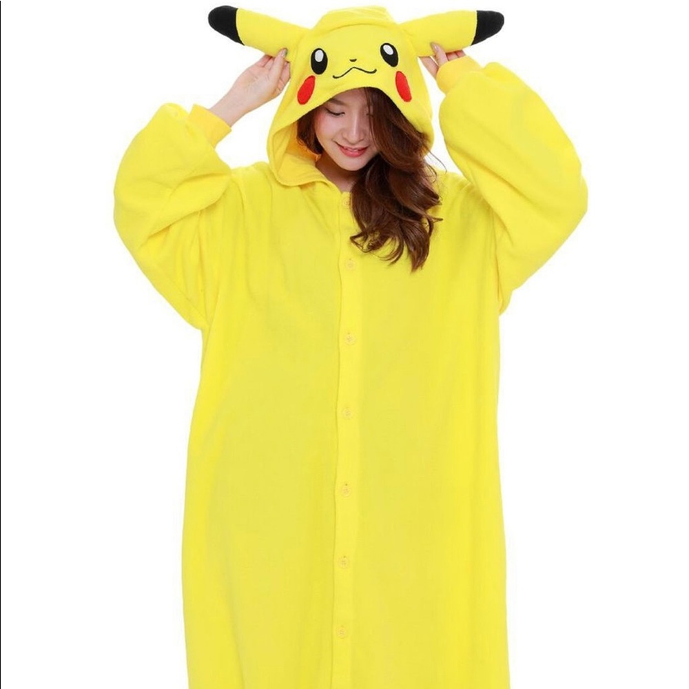 Pokémon Pikachu Onesie Costume Cosplay - B